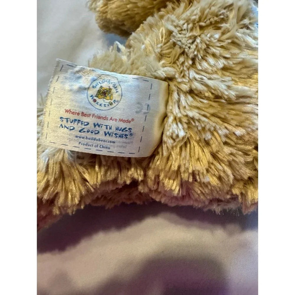 BUILD A BEAR Champ Patchwork Bear Plush Patches Stuffed Animal - Picture 4 of 6